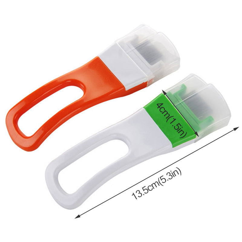 1pc Kitchen Green Onion Shredder, Solid Color Plastic Green Onion Cutter  For Kitchen