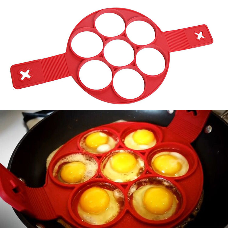 New Silicone Egg Fried Mold Ring Pancake Maker Convenient Kitchen Cooking  Tool
