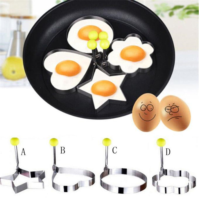 Dropship Egg Rings Fried Egg Molds Stainless Steel Egg Shaper