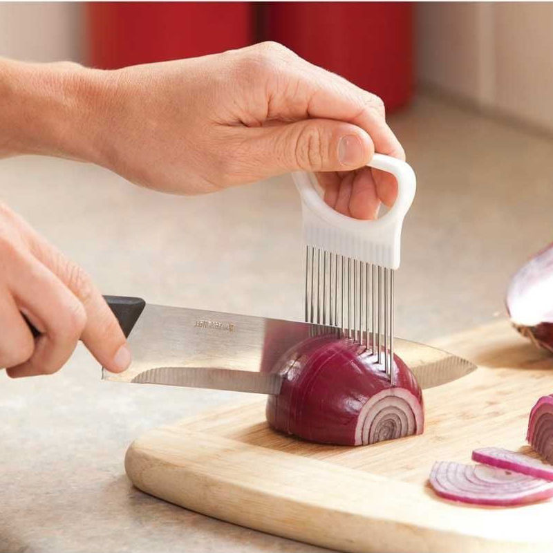 Kitchen Gadgets Potato Slicer Tomato Cutter Tool Shreadders Lemon Cutting  Holder Handy Plastic Kitchen Accessories Cooking